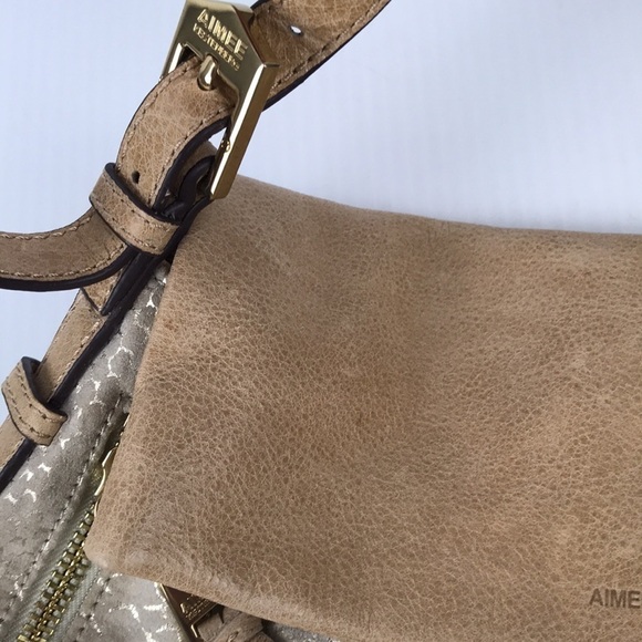 Aimee Kestenberg Beige and Cream Shoulder Bag - Picture 8 of 8